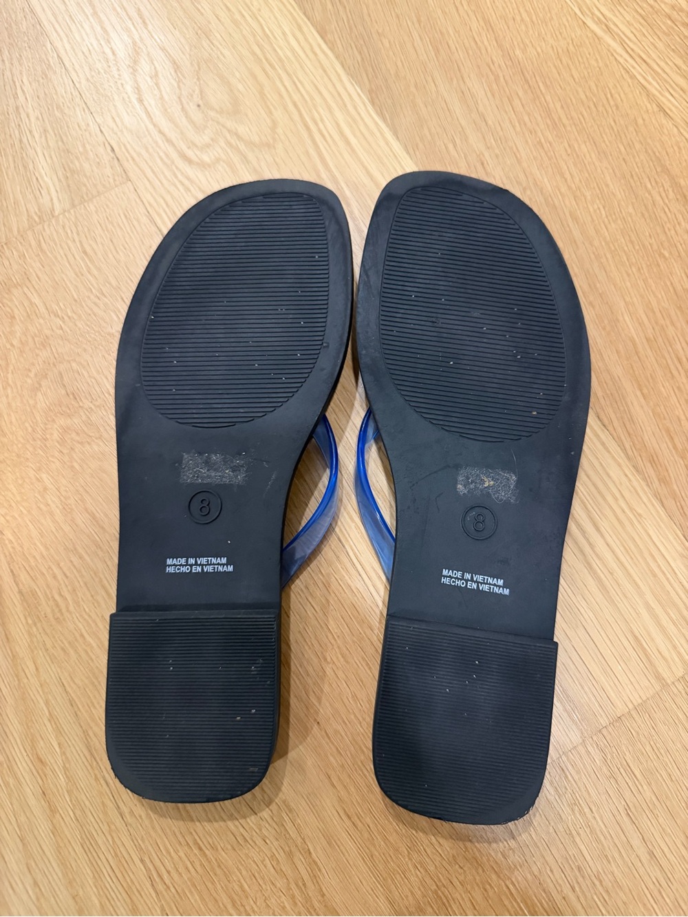 GAP Black Sandals with Translucent Blue Straps - Picture 2 of 2